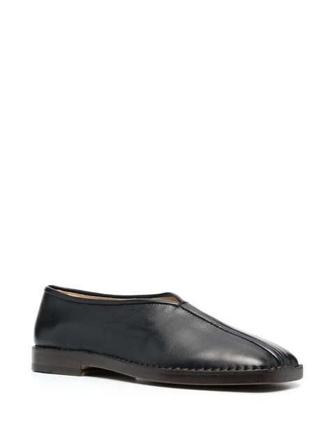 LEMAIRE square-toe leather loafers - Black - zdjęcie produktu nr 2