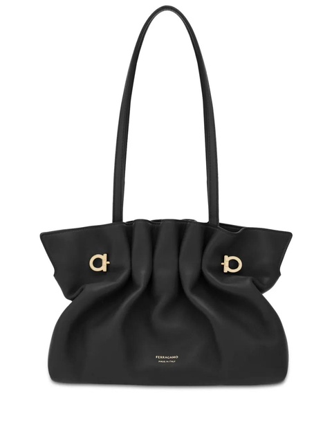 Ferragamo small Soft shoulder bag - Black - zdjęcie produktu nr 1