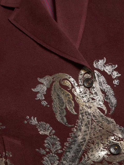 ETRO metallic-paisley jacket - Red - zdjęcie produktu nr 2
