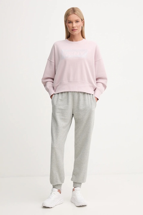 Dkny bluza damska kolor różowy melanżowa DP4T1041 - zdjęcie produktu nr 2