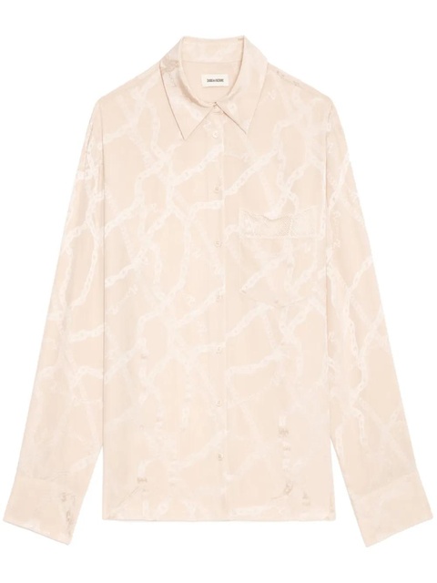 Zadig&Voltaire Morning silk shirt - Neutrals - zdjęcie produktu nr 1