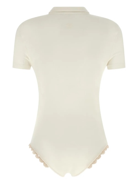 Magda Butrym crochet-detail bodysuit - White - zdjęcie produktu nr 1