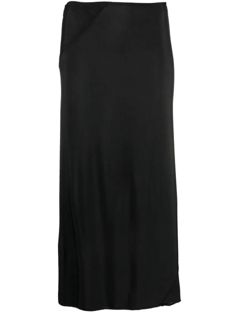 Jil Sander mid-rise straight midi skirt - Black - zdjęcie produktu nr 1