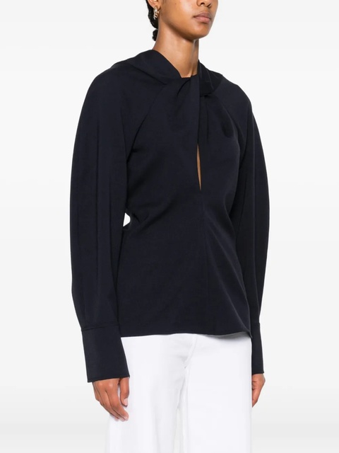 Victoria Beckham long-sleeved blouse - Blue - zdjęcie produktu nr 2