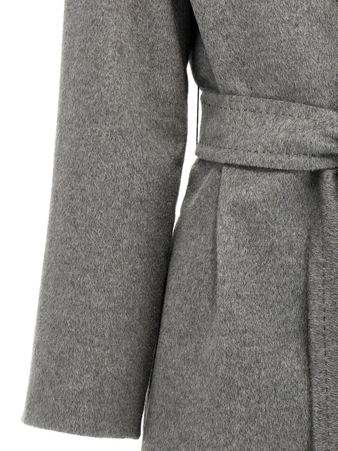 Max Mara belted cashmere coat - Grey - zdjęcie produktu nr 1