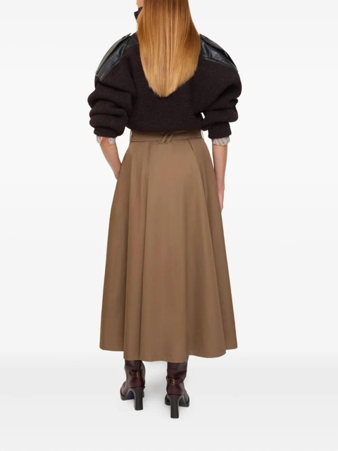 Burberry belted midi skirt - Brown - zdjęcie produktu nr 2