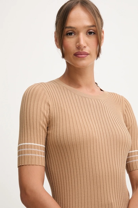 United Colors of Benetton sweter damski kolor brązowy 1E3RE10EK - zdjęcie produktu nr 2