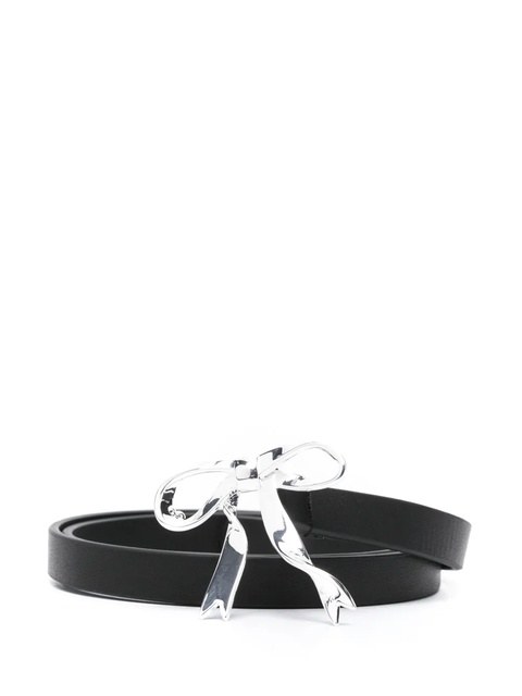 Maje bow-detail leather belt - Black - zdjęcie produktu nr 1