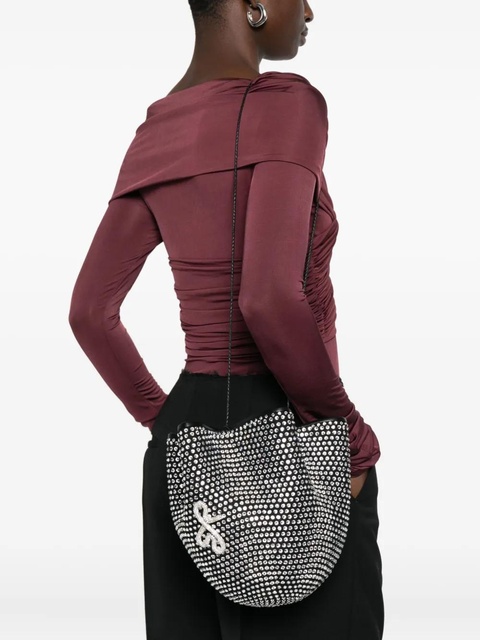 Ruslan Baginskiy crystal-embellished bucket bag - Black - zdjęcie produktu nr 2