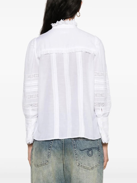 Zadig&Voltaire Trevy pintuck-detailing shirt - White - zdjęcie produktu nr 2