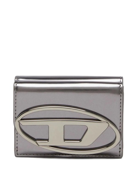 Diesel mirrored leather tri-fold wallet - Grey - zdjęcie produktu nr 1