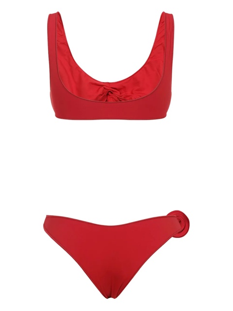 La Reveche rose-embellished bikini - Red - zdjęcie produktu nr 2