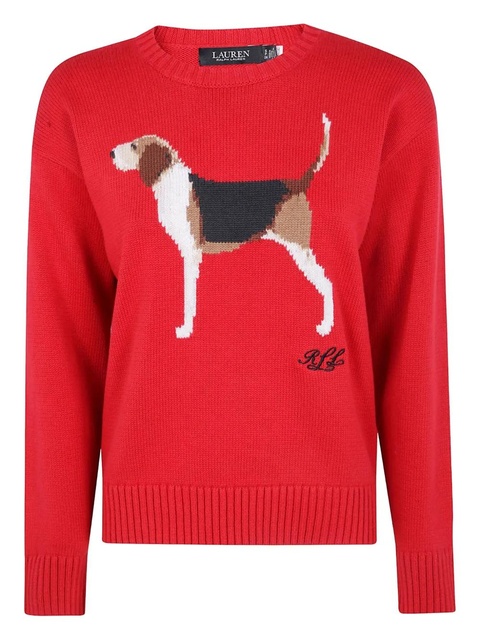 Lauren Ralph Lauren dog-motif sweater - Red - zdjęcie produktu nr 1
