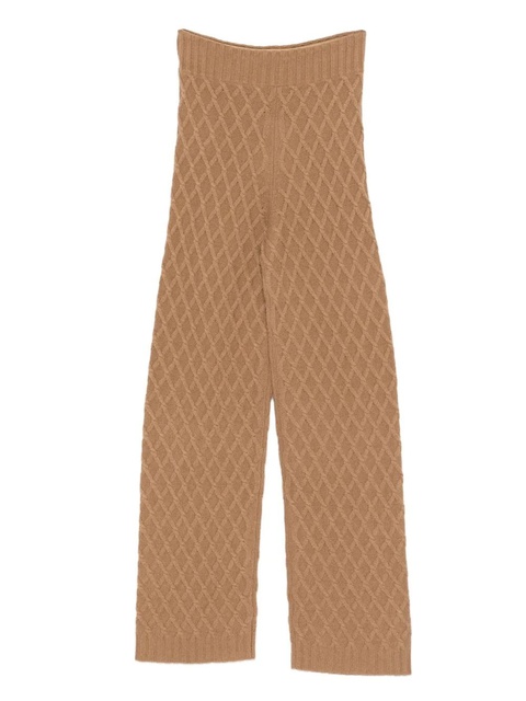 Max Mara high-waist knitted trousers - Brown - zdjęcie produktu nr 1