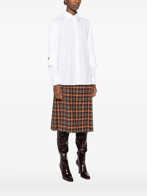 LOEWE long-sleeved cotton shirt - White - zdjęcie produktu nr 2