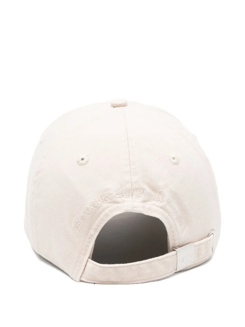 GANNI cat-embroidered baseball cap - Neutrals - zdjęcie produktu nr 1