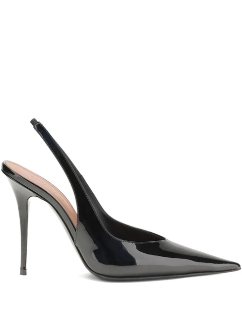 Amina Muaddi 105mm Anok Sling slingback pointed-toe pumps - Black - zdjęcie produktu nr 2