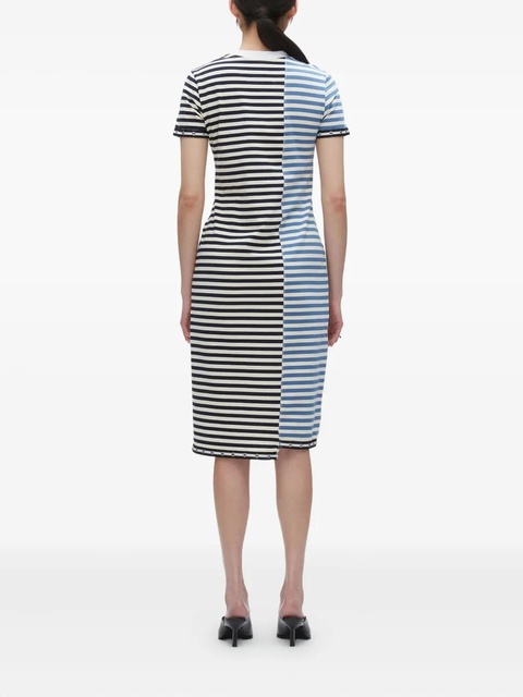 3.1 Phillip Lim striped panelled midi dress - Black - zdjęcie produktu nr 2