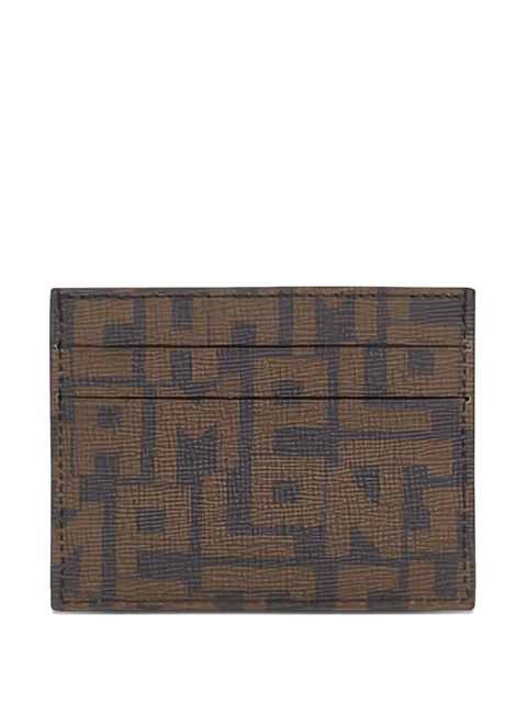 Longchamp monogram-print leather card holder - Black - zdjęcie produktu nr 2