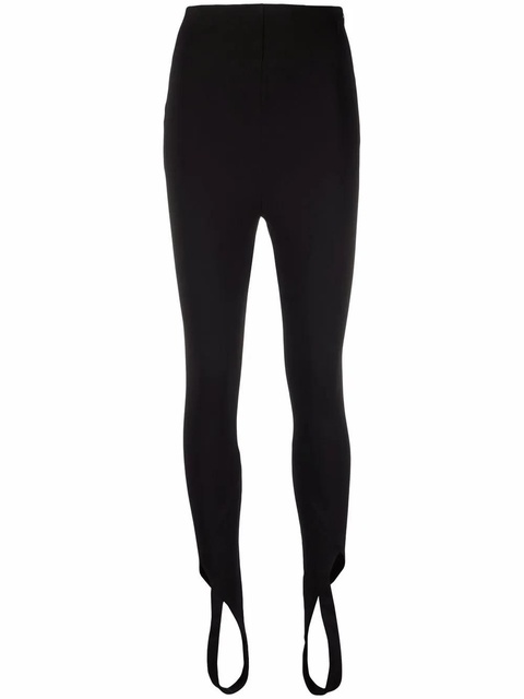 The Attico Jamie cut-out stirrup leggings - Black - zdjęcie produktu nr 1