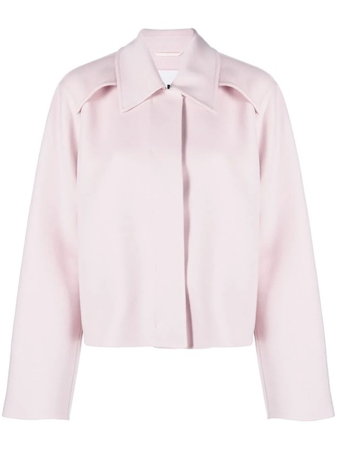 Jil Sander collared wool jacket - Pink - zdjęcie produktu nr 1