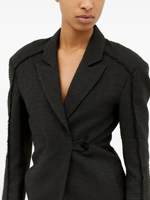 GANNI tweed blazer - Black - zdjęcie produktu nr 2