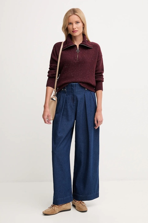 Barbour jeansy bawełniane ARLA damskie kolor granatowy LTR0404 - zdjęcie produktu nr 2