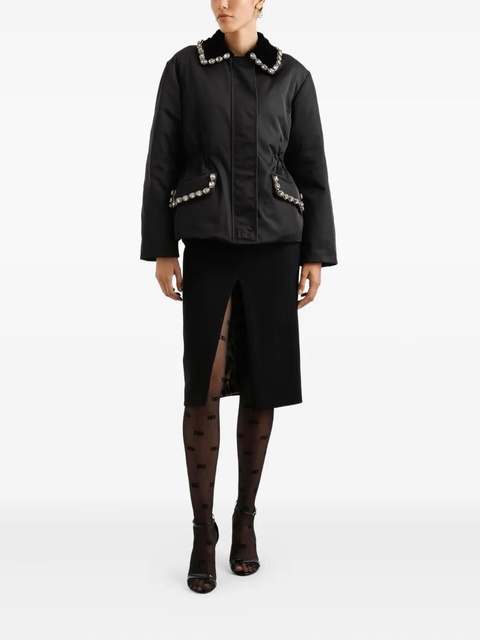 Dolce & Gabbana embellished-collar jacket - Black - zdjęcie produktu nr 2