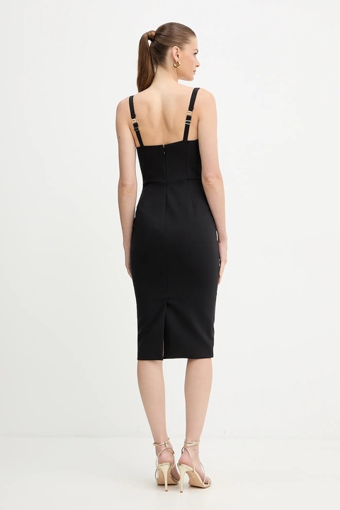 Elisabetta Franchi sukienka kolor czarny mini dopasowana AB87857E2 - zdjęcie produktu nr 2