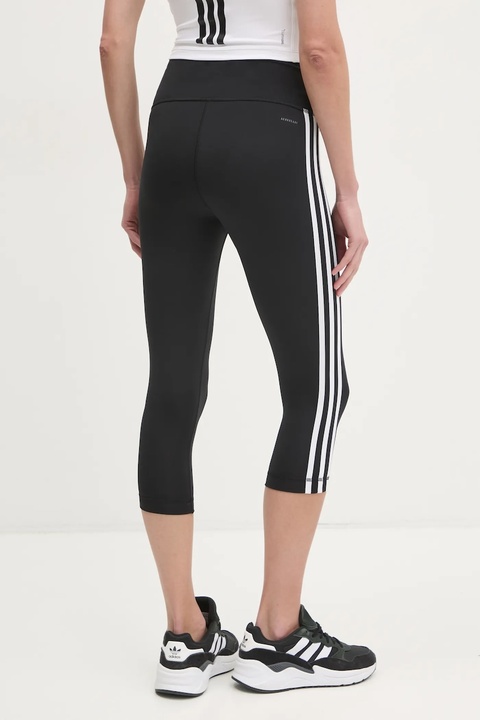 adidas Performance legginsy treningowe 3-Stripes kolor czarny z nadrukiem HT5437 - zdjęcie produktu nr 2