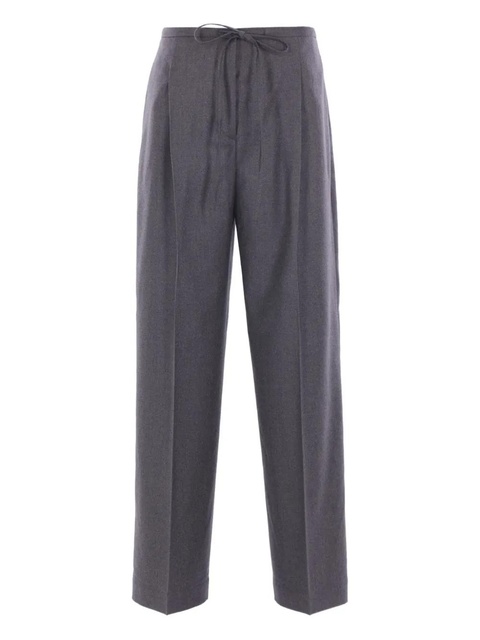 Róhe drawstring-waist pleated trousers - Grey - zdjęcie produktu nr 2