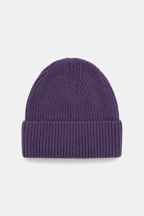 Answear.LAB czapka wełniana kolor fioletowy - zdjęcie produktu nr 2
