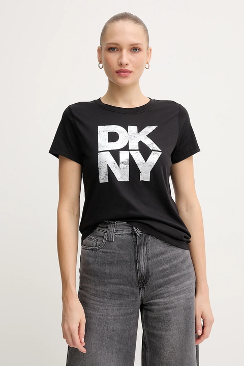 Dkny t-shirt damski kolor czarny DJ5T1631 - zdjęcie produktu nr 1