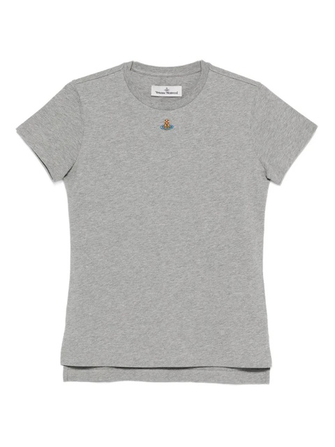 Vivienne Westwood orb-embellished cotton T-shirt - Grey - zdjęcie produktu nr 1