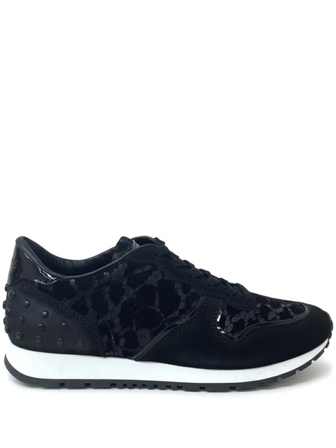 Tod's lace-detail sneakers - Black - zdjęcie produktu nr 1