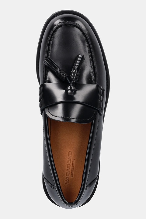 Vagabond Shoemakers mokasyny skórzane LINN damskie kolor czarny na płaskim obcasie 6036-104-20 - zdjęcie produktu nr 2