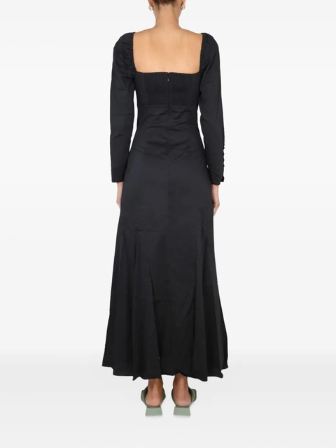 STAUD Josephine poplin maxi dress - Black - zdjęcie produktu nr 1