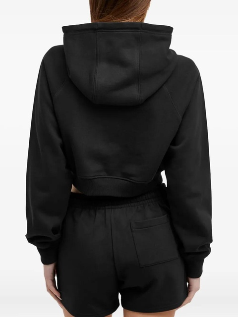 Casablanca column-applique cotton hoodie - Black - zdjęcie produktu nr 2