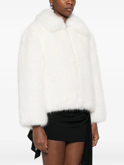 Casablanca faux-fur zip-front jacket - White - zdjęcie produktu nr 2