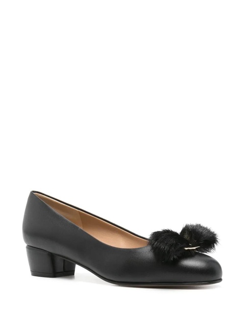 Ferragamo 30mm leather ballet flats - Black - zdjęcie produktu nr 2