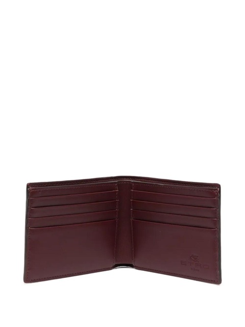 ETRO logo-embroidered leather wallet - zdjęcie produktu nr 2