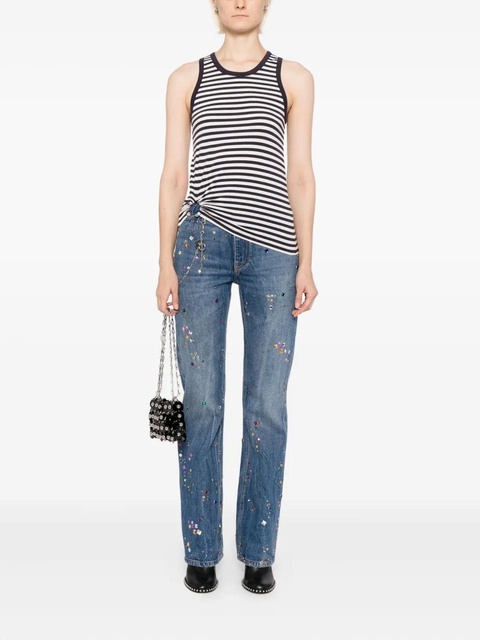 Rabanne striped tank top - Blue - zdjęcie produktu nr 1