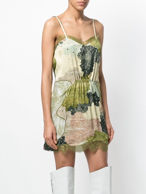Off-White lace short dress - Green - zdjęcie produktu nr 2