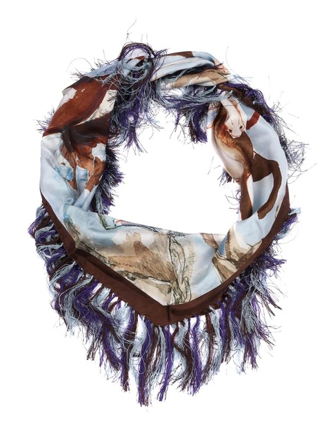 Weekend Max Mara Ninfee scarf - Blue - zdjęcie produktu nr 1