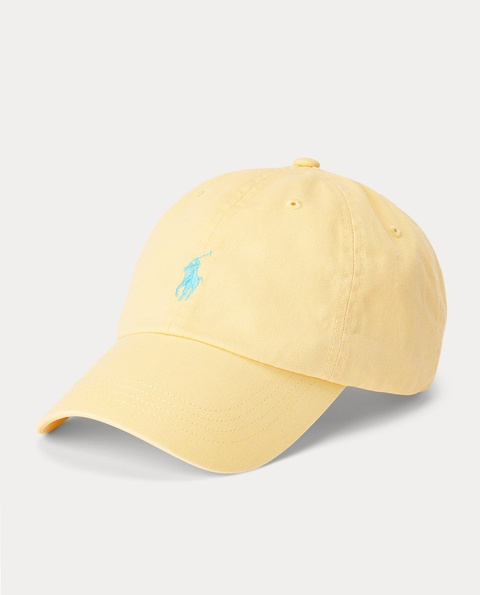RALPH LAUREN - Żółta czapka z daszkiem Chino - zdjęcie produktu nr 1