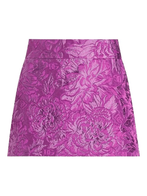Dolce & Gabbana DNA jacquard mini skirt - Purple - zdjęcie produktu nr 1