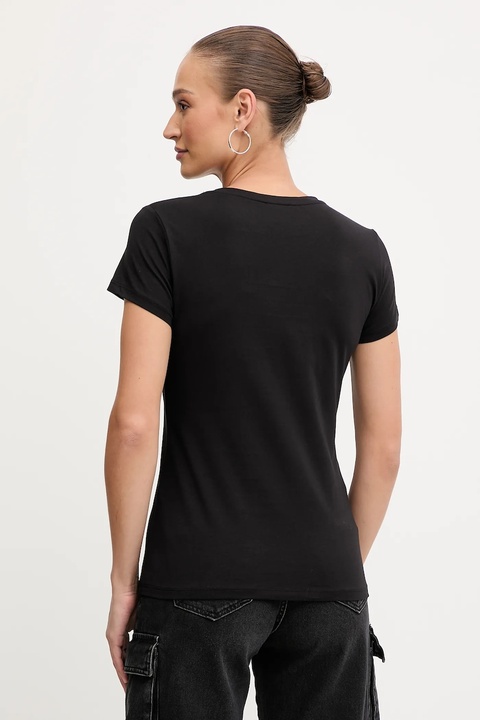 Liu Jo t-shirt bawełniany damski kolor czarny MF5456 JS923 - zdjęcie produktu nr 2