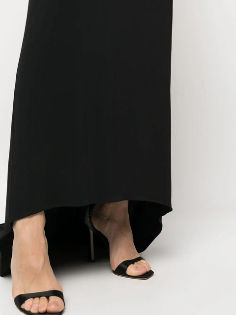 Magda Butrym floor-length asymmetric draped skirt - Black - zdjęcie produktu nr 2