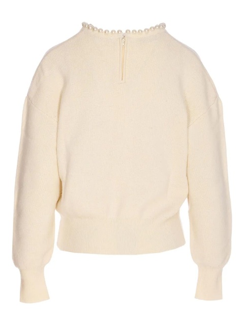 Essentiel Antwerp pearl-embellished jumper - White - zdjęcie produktu nr 2