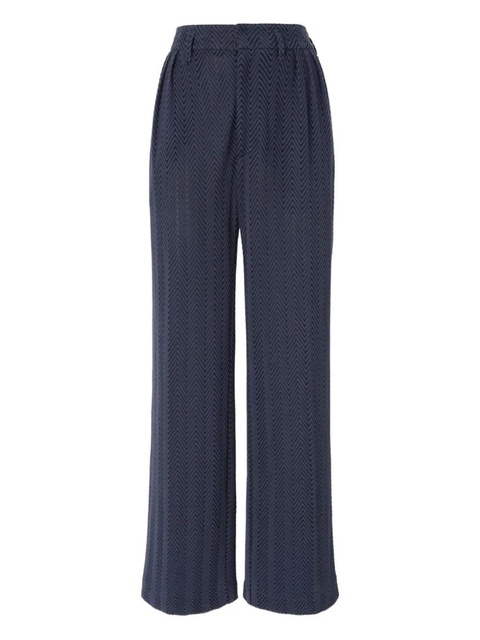Missoni zigzag-pattern pleated trousers - Blue - zdjęcie produktu nr 1